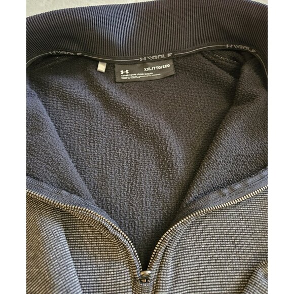 Under Armour 1/4 Zip Fleece Golf Sweater Men's 2XL Charcoal gray - Picture 7 of 11